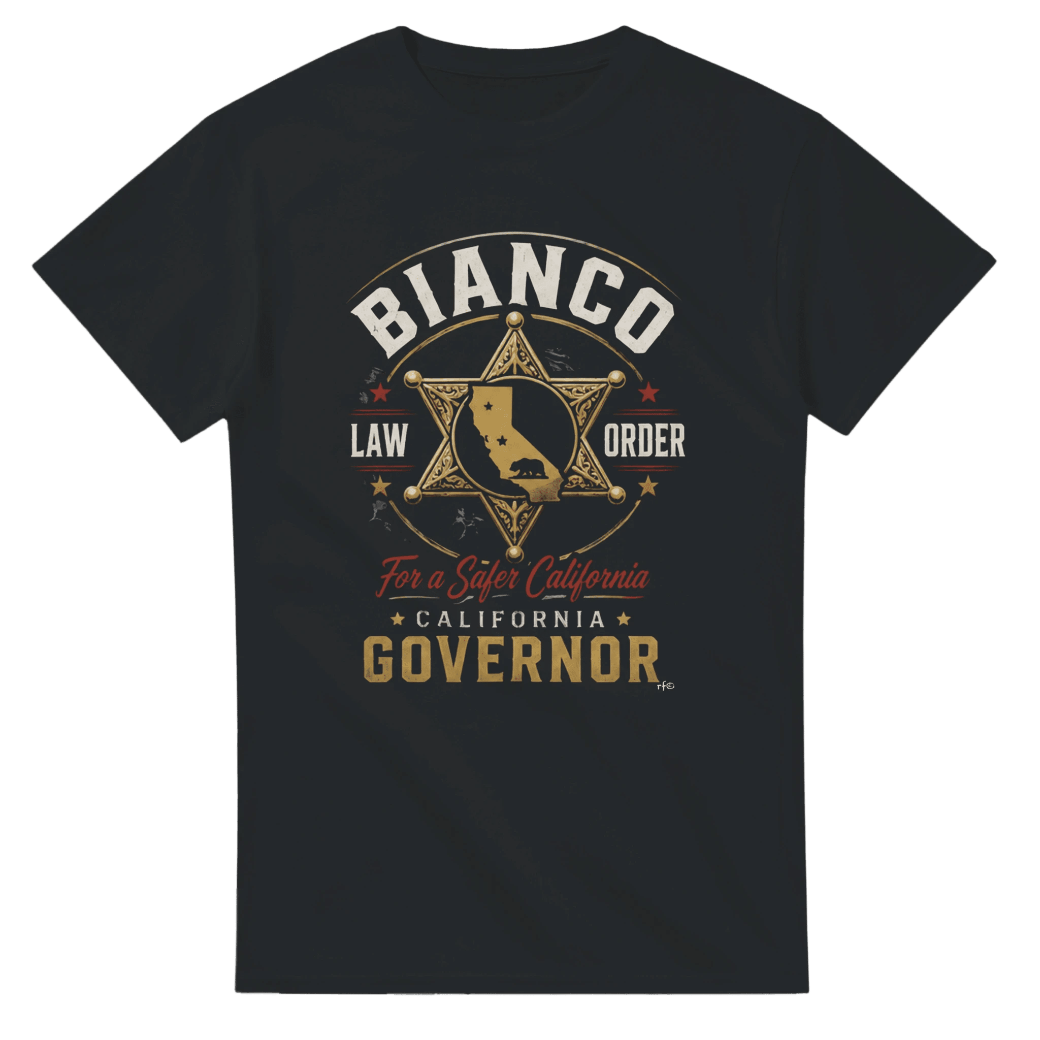 Sheriff Bianco for California Governor Heavyweight Cotton T-Shirt - Property of Patriots