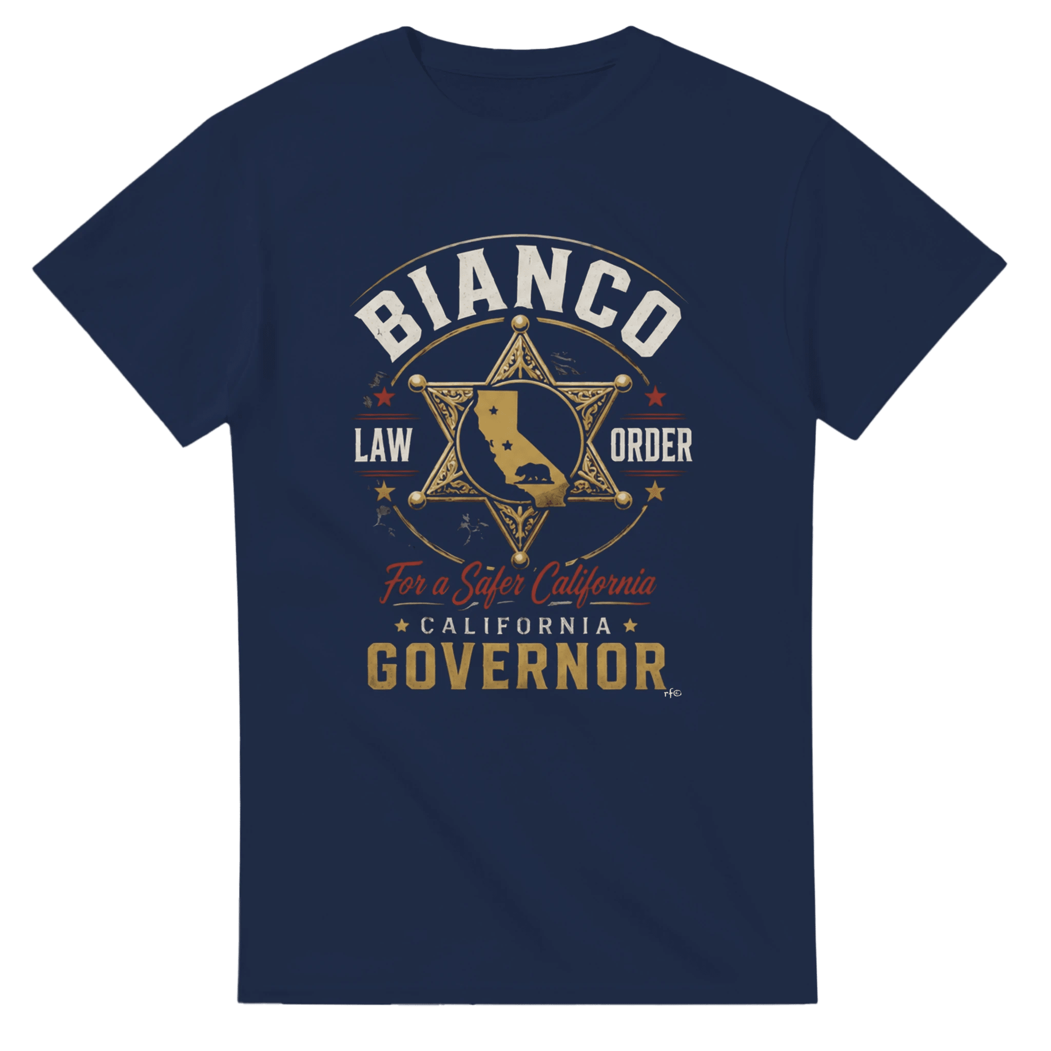 Sheriff Bianco for California Governor Heavyweight Cotton T-Shirt - Property of Patriots